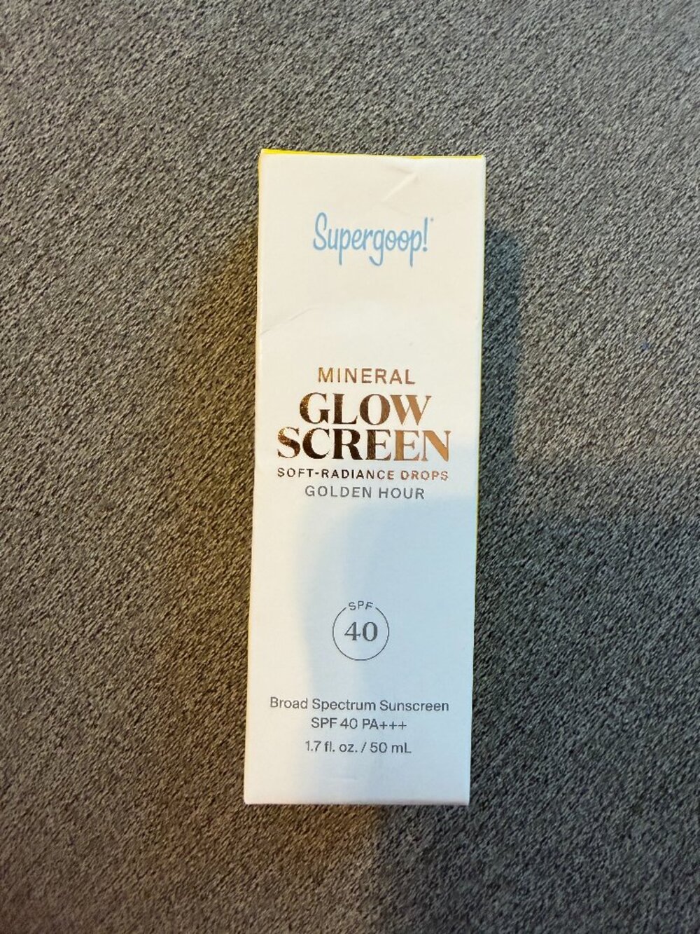 Supergoop Mineral Glowscreen Soft-Radiance Drops SPF 40 Golden Hour